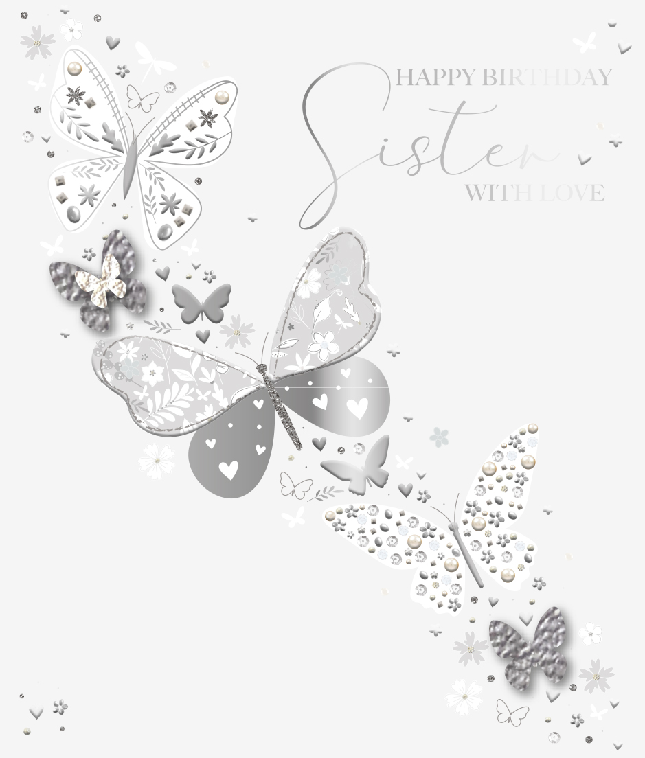 Felicitare - Shimmer - Happy Birthday Sister | Ling Design