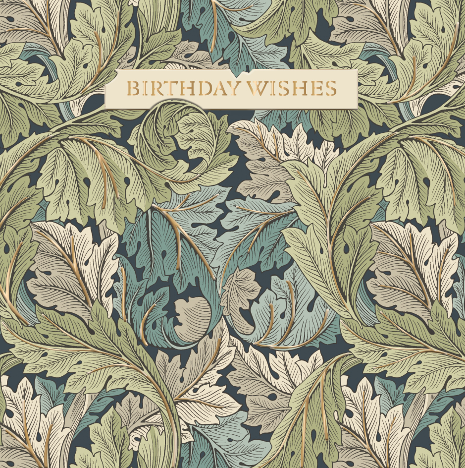 Felicitare - William Morris - Birthday Wishes - Model 3 | Ling Design