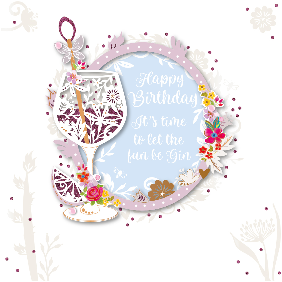 Felicitare - Birthday General Paper - Fun Gin | Ling Design