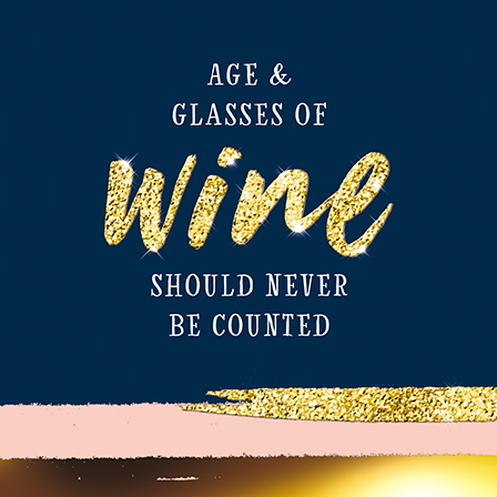 Felicitare - Age and Glasses of Wine | Great British Card Company