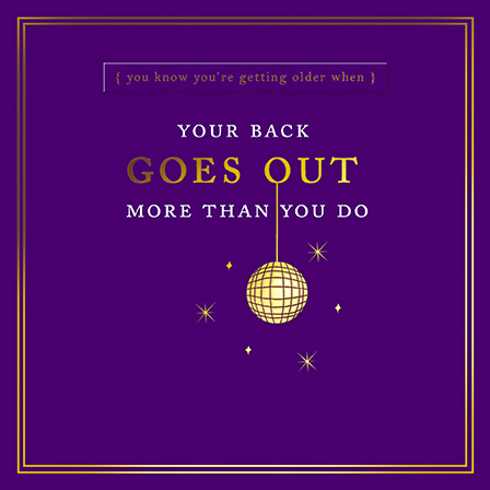 Felicitare - Your Back Goes Out | Great British Card Company