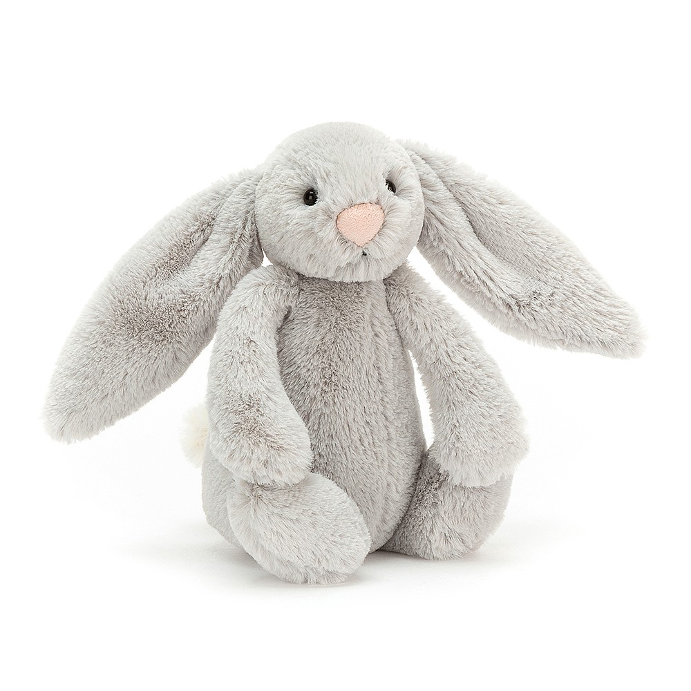 Jucarie de plus - Bashful Silver Bunny, 18cm | Jellycat