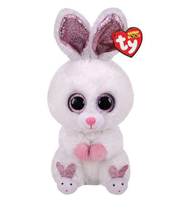 Jucarie de plus - Beanie Boos - Slippers Bunny, 24 cm