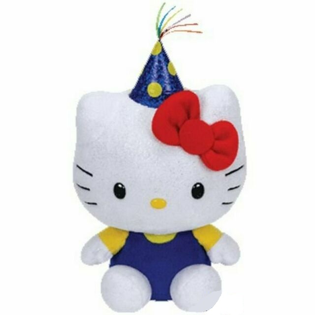 Jucarie de plus - Beanie Babies - Hello Kitty Birthday, 15 cm | Ty