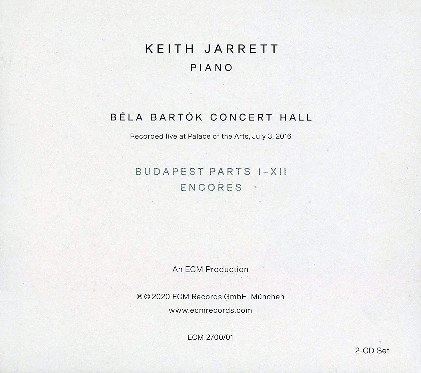 Keith Jarrett - Budapest Concert | Keith Jarrett