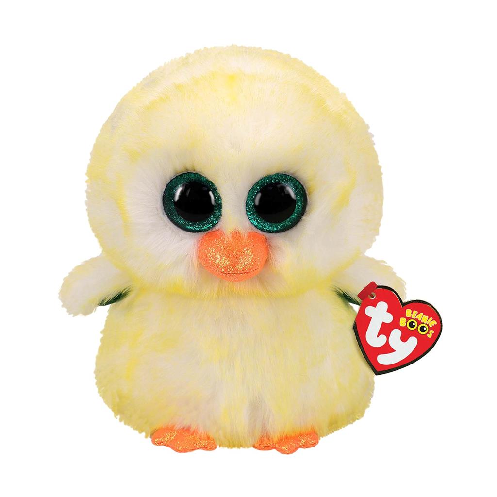 Jucarie de plus - Beanie Boos - Lemon Drop Chicken, 24 cm | Ty