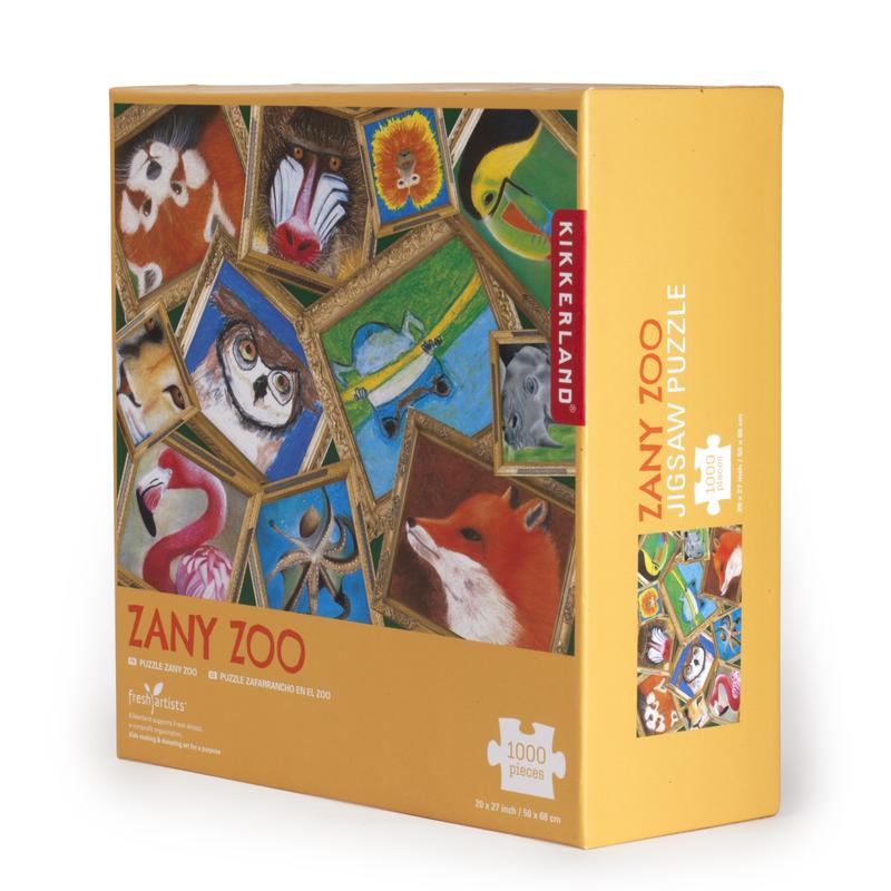 Puzzle 1000 piese - Zany Zoo | Kikkerland