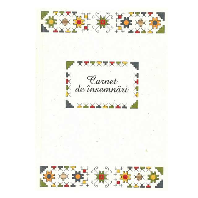 Carnet de insemnari - Motiv traditional din zona Bucovina, Cernauti, mare | Moara de hartie