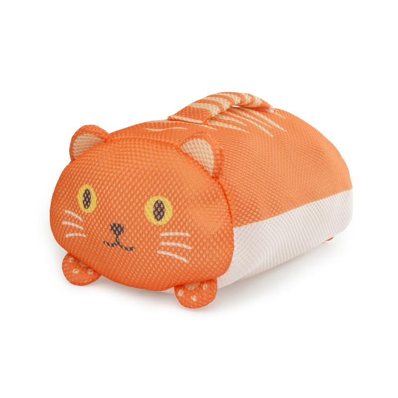 Saculet rufe - Handy Cat Laundry Bag, portocaliu | Kikkerland