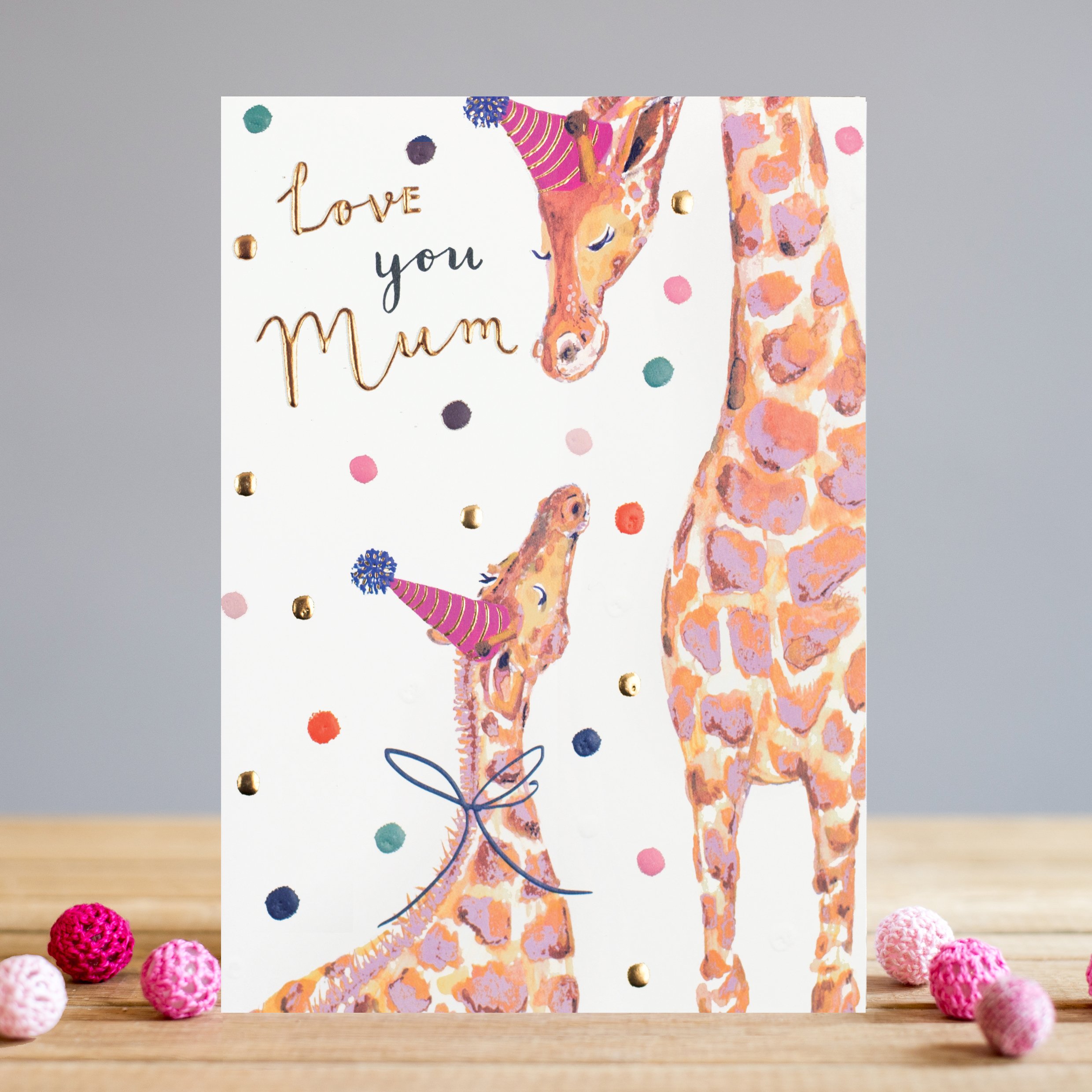 Felicitare - Love You Mum Giraffes | Louise Tiler Designs