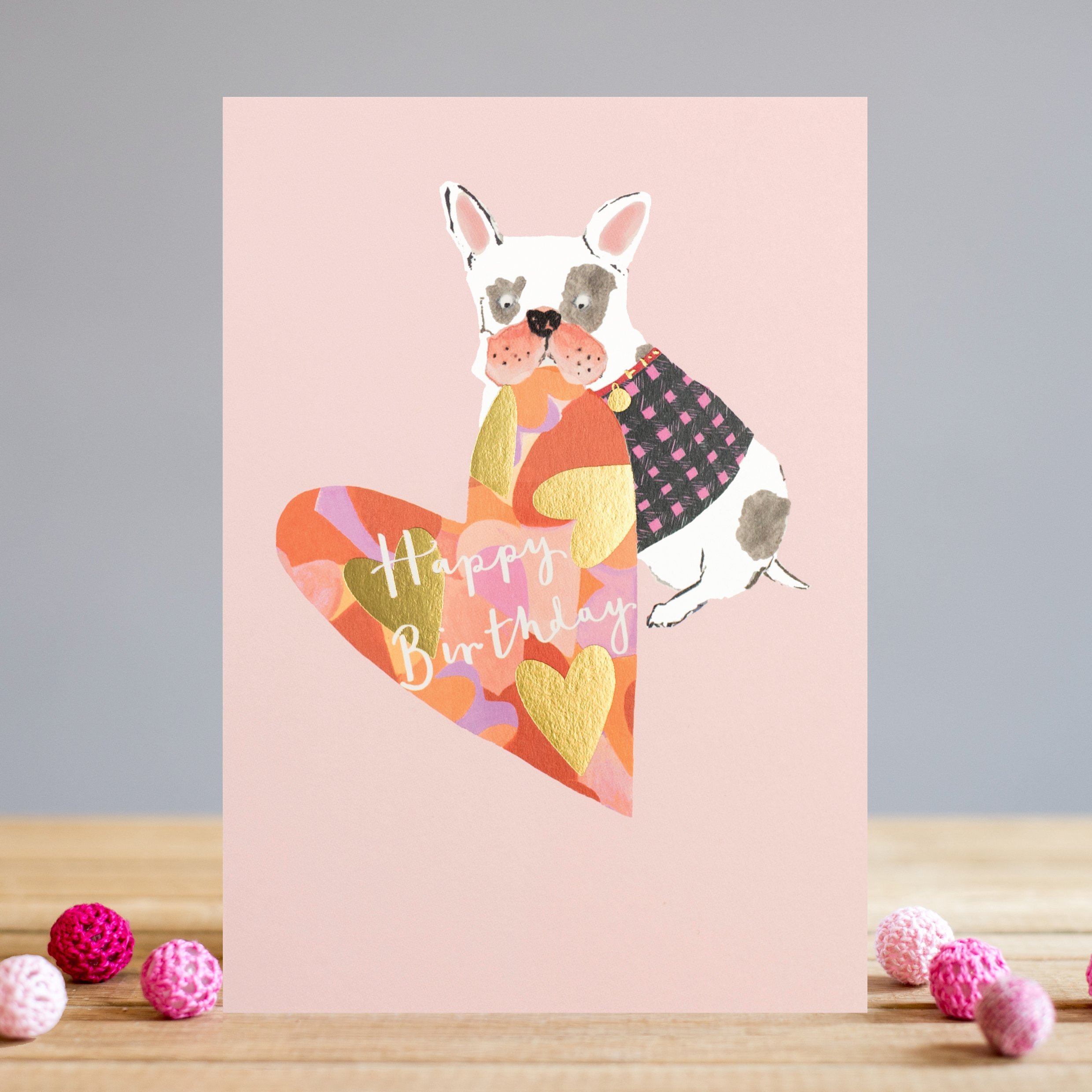 Felicitare - Heart & Dog Birthday | Louise Tiler Designs