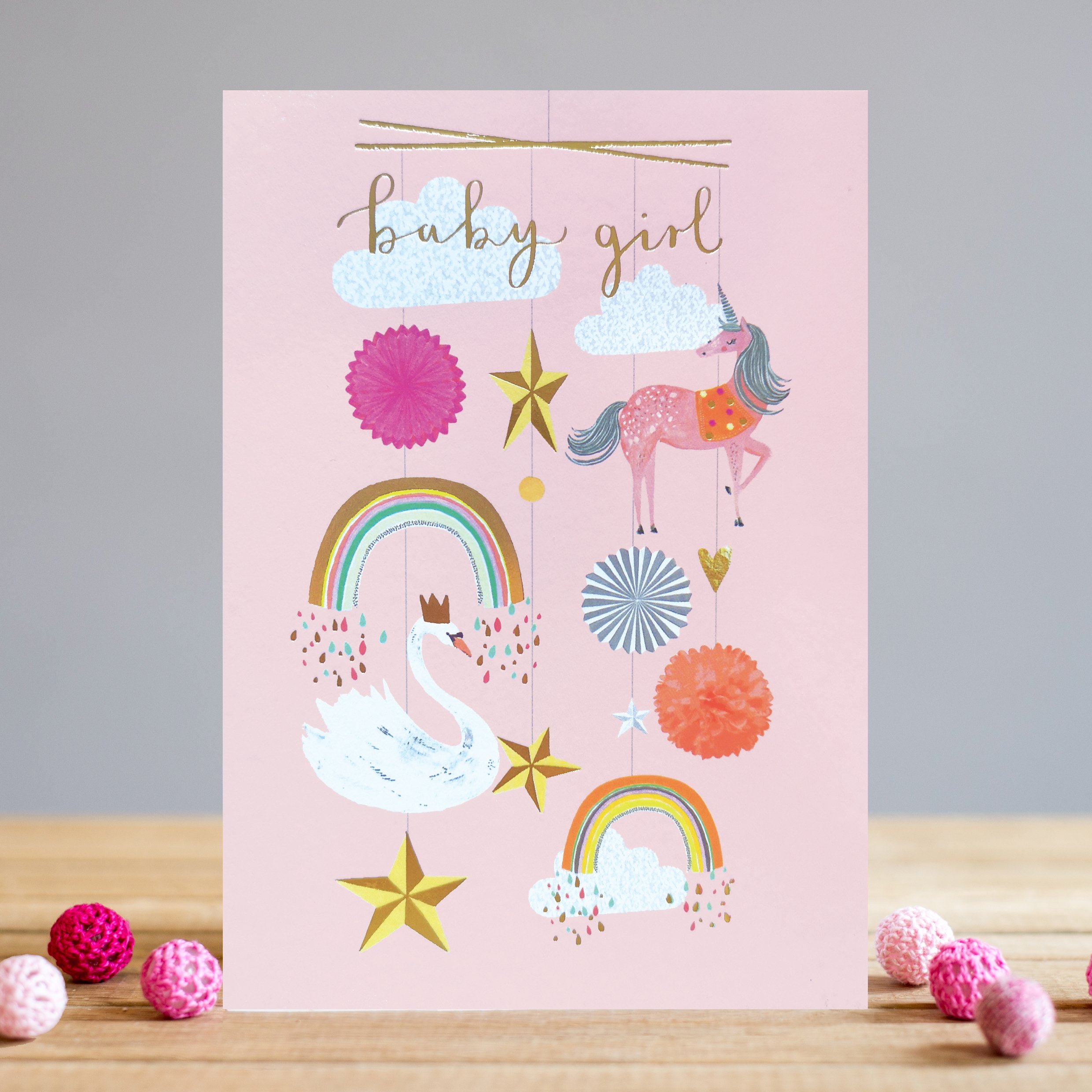 Felicitare - Baby Girl Mobile | Louise Tiler Designs