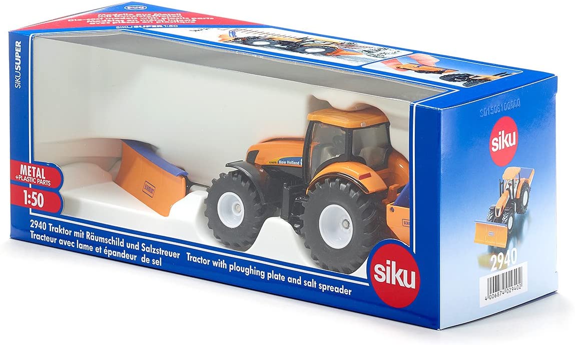 Jucarie - Tractor with Ploughing Plate and Salt Spreader | Siku - 7