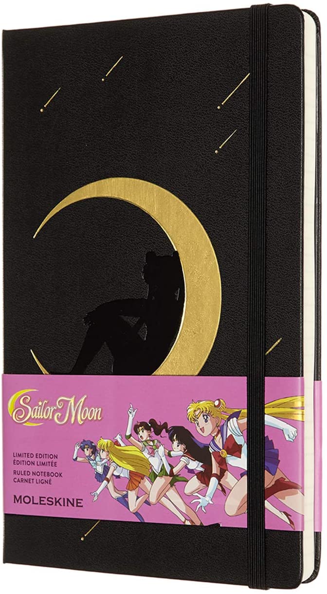 Carnet - Moleskine Limited Edition - Large, Hard Cover, Ruled - Sailor Moon - Moon | Moleskine