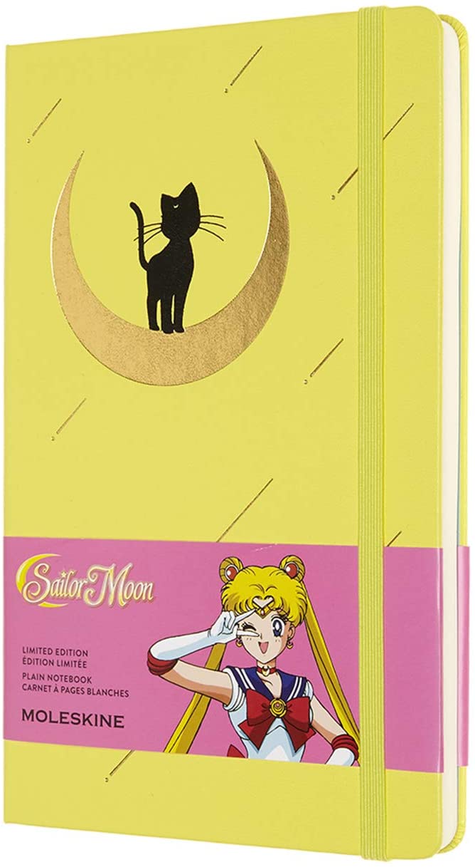 Carnet - Moleskine Limited Edition - Large, Hard Cover, Plain - Sailor Moon - Luna Cat | Moleskine