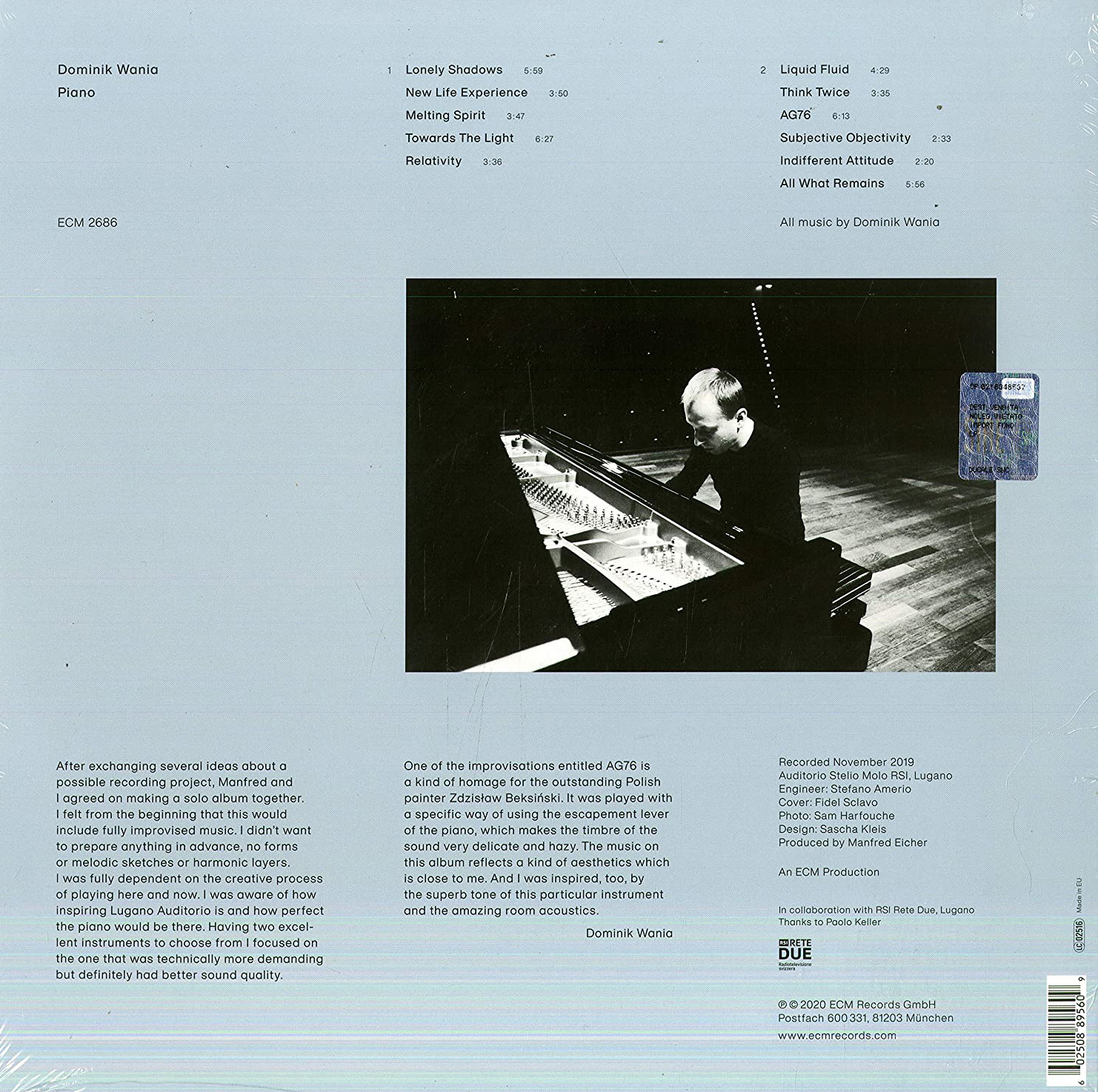Lonely Shadows - Vinyl | Dominik Wania