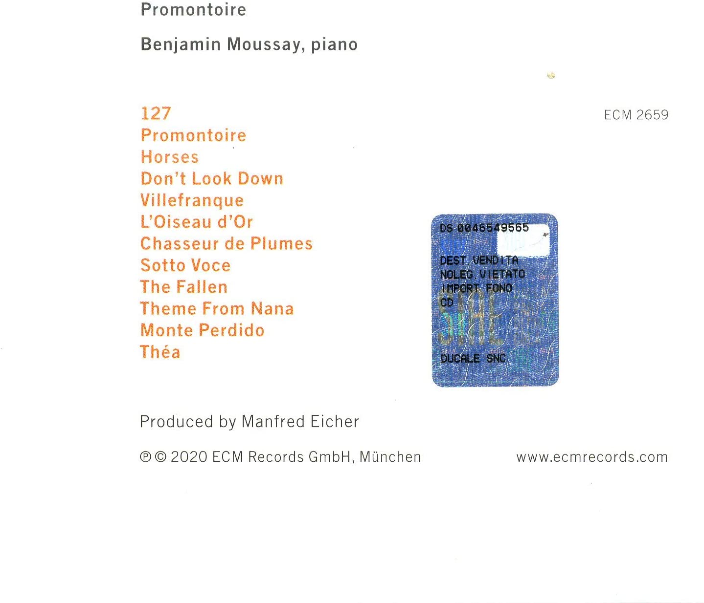 Promontoire | Benjamin Moussay