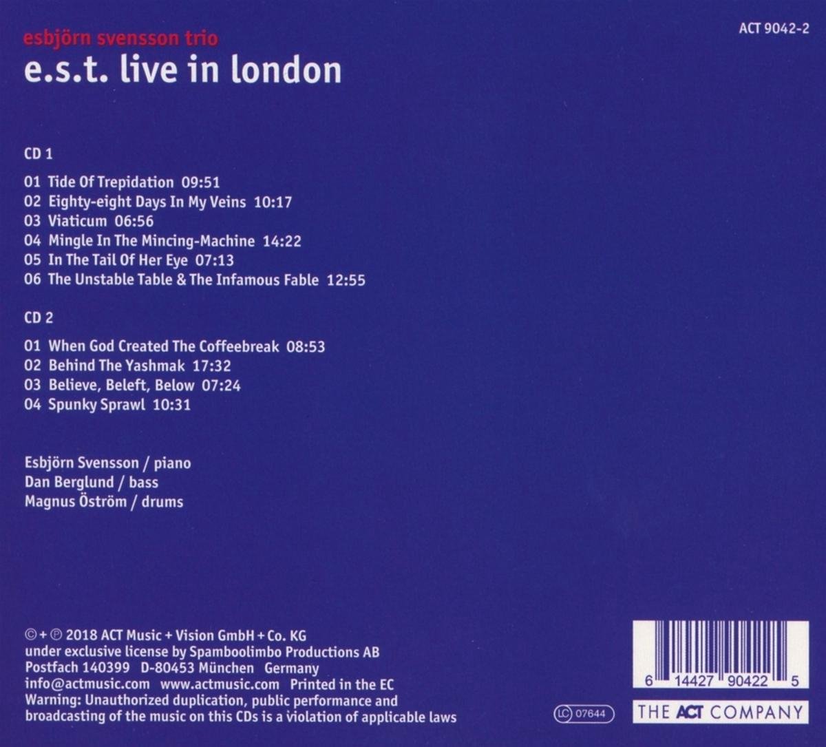 E.S.T. Live in London | E.S.T.