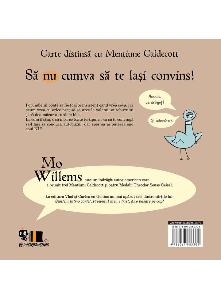 Nu lasa porumbelul la volan! | Mo Willems