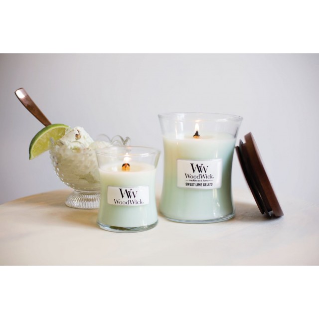 Lumanare parfumata - Sweet Lime Gelato, Mini Jar | WoodWick - 1 | YEO