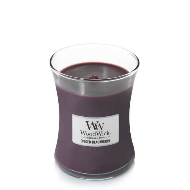  Lumanare parfumata - Medium Jar - Spiced Blackberry | WoodWick 