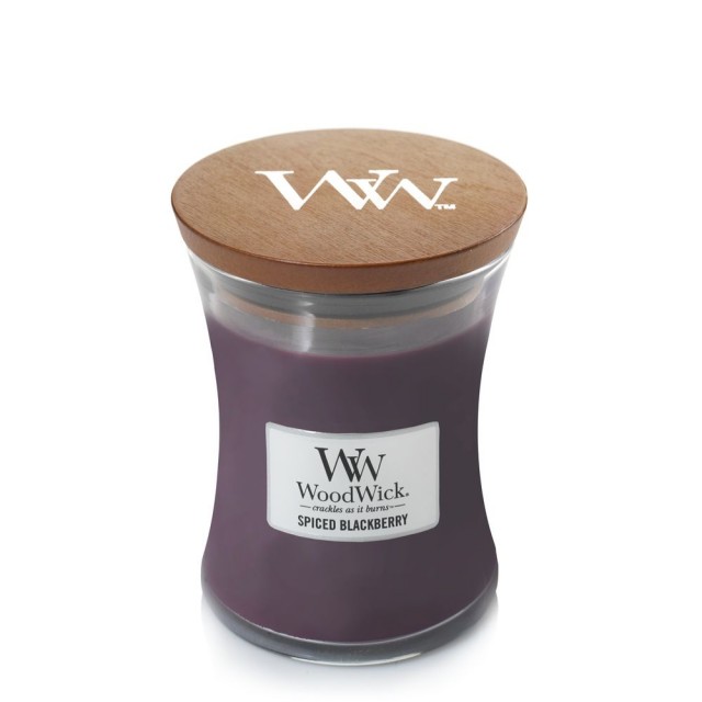 Lumanare parfumata - Medium Jar - Spiced Blackberry | WoodWick - 1 | YEO