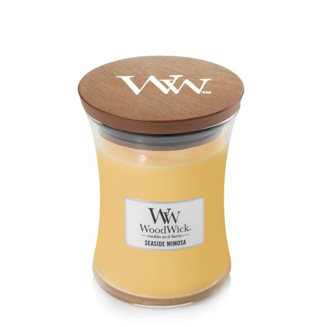 Lumanare parfumata - Seaside Mimosa, Medium Jar | WoodWick - 1 | YEO