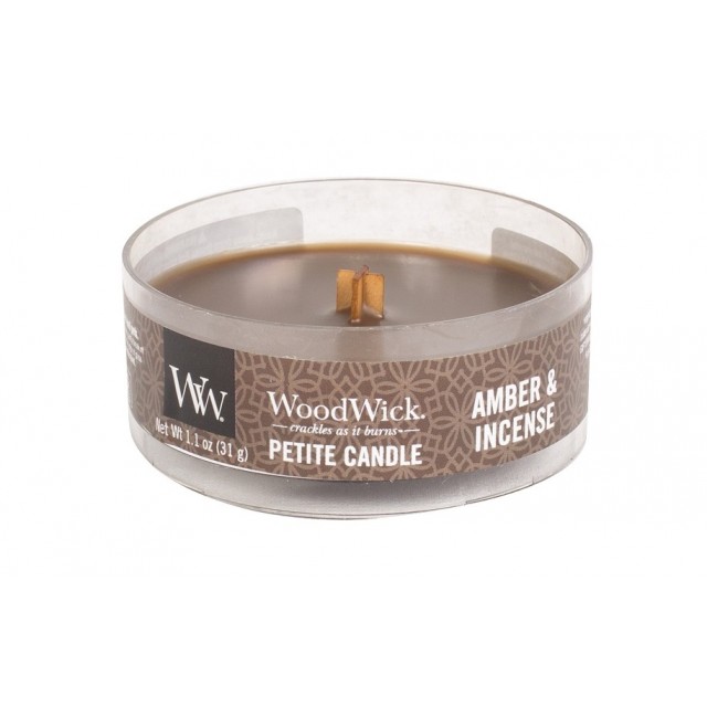 Lumanare parfumata - Petite Amber & Incense | WoodWick