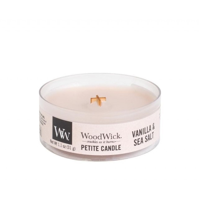  Lumanare parfumata - Petite Vanilla Sea Salt | WoodWick 