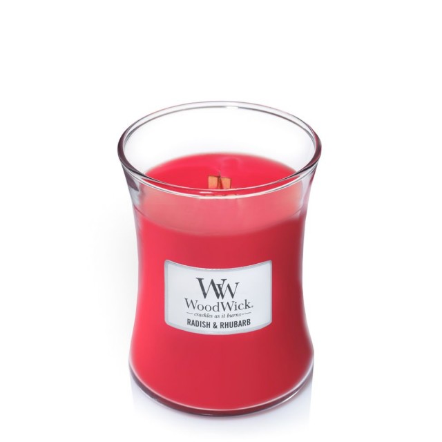  Lumanare parfumata - Radish & Rhubarb, Medium Jar | WoodWick 