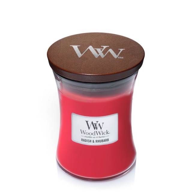 Lumanare parfumata - Radish & Rhubarb, Medium Jar | WoodWick - 1 | YEO