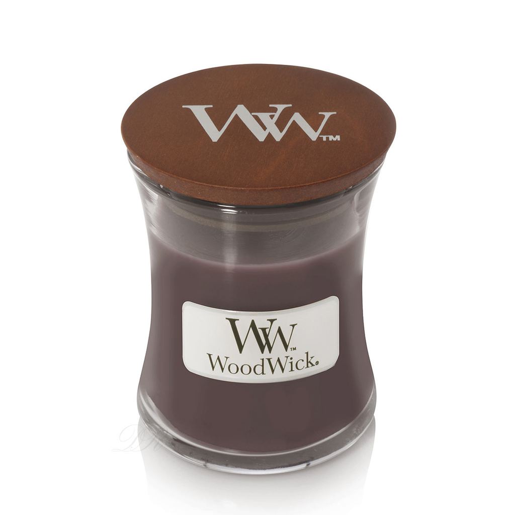 Lumanare parfumata - Suede & Sandalwood, Mini Jar | WoodWick