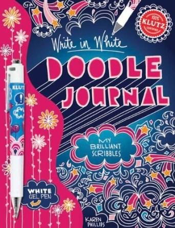 Doodle Journal Write in White | Karen Phillips Pret Mic adolescenti imagine 2021