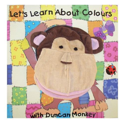 Vezi detalii pentru Lets Learn About Colours Book with Duncan Monkey Hand Puppet | 