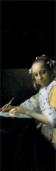 Semn de carte A Lady Writing | Pomegranate