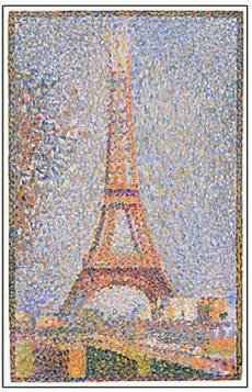 Magnet - Eiffel Tower Seurat | Pomegranate