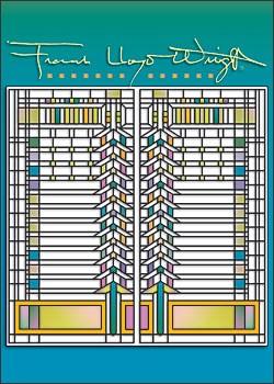 Carnet - Frank Lloyd Wright\'s Martin House Window | Pomegranate