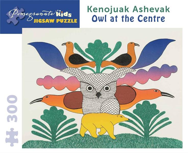 Puzzle - Owl at the Center - Kenojuak Ashevak | Pomegranate
