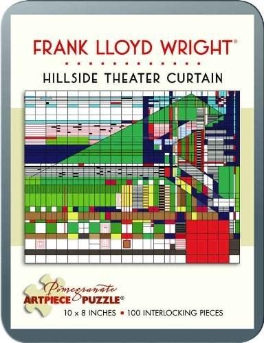 Jigsaw Puzzle - Frank Lloyd Wright - Hillside Theater Curtain 100 Piece | Pomegranate