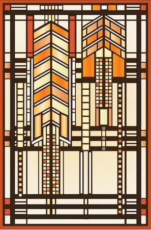  Frank Lloyd Wright Dana House Adaptation Magnet | Pomegranate 