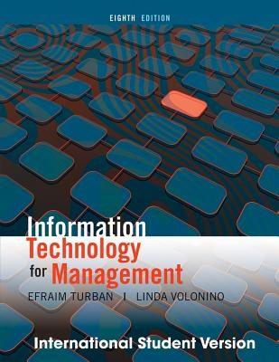 Information Technology Management | Efraim Turban, Linda Volonino