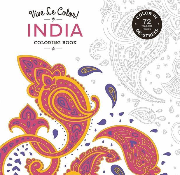 Vezi detalii pentru Vive Le Color! India - Colouring Book | Marabout