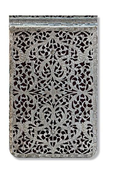 Notebook - Silver Filigree Mini Reporter Shadow | Paperblanks