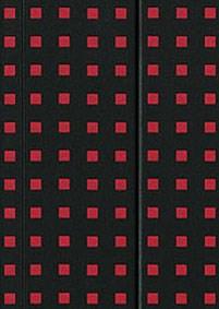 Quadro Notebook Black on Red Lined. B6 | Paper Oh