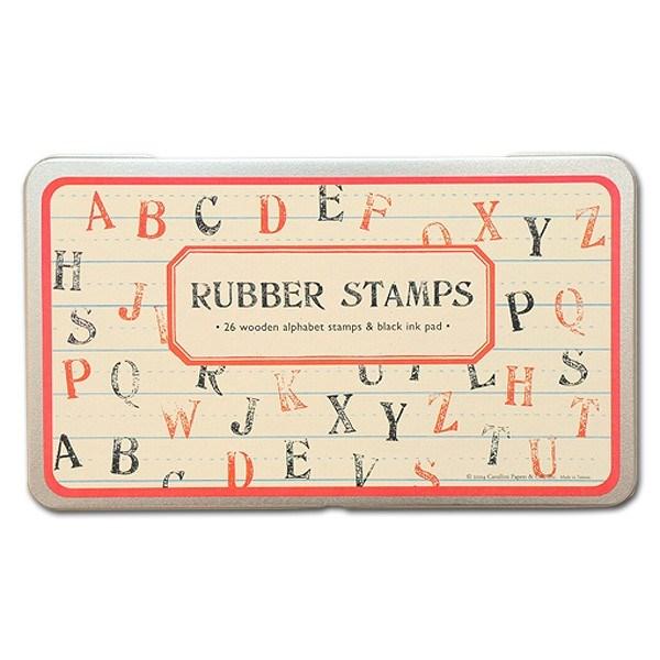 Cavallini Rubber Stamp Set - Alphabet | Cavallini Papers & Co. Inc.