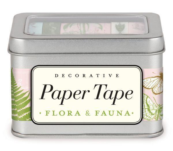 Paper Tape Set of 5 Rolls Flora & Fauna | Cavallini Papers & Co. Inc.