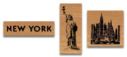 Cavallini NYC Designed Wooden Rubber Stamp Set in a Tin - Assorted (Pack of 3) | Cavallini Papers & Co. Inc. - 1 | YEO