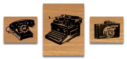 Cavallini Vintage Designed Wooden Rubber Stamp Set in a Tin - Assorted (Pack of 3) | Cavallini Papers & Co. Inc. - 1 | YEO