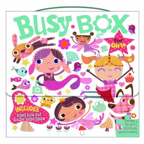 Busy Box for Girls- Book and Jigsaw Puzzle Set | 