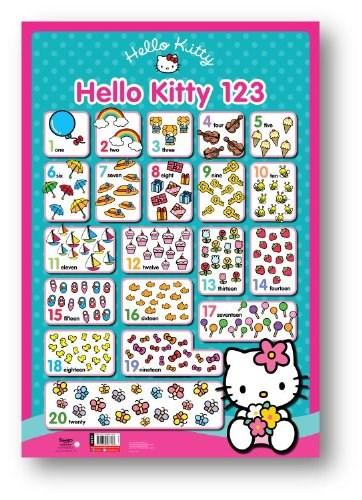 Hello Kitty Wall Chart 123 | Daisy Bostock